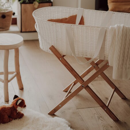 Stojak na kosz Happy Moses - Smart Stand - lakier bezbarwny