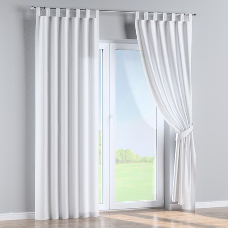 Zasłona na szelkach 1 szt. 130x245 biały z połyskiem