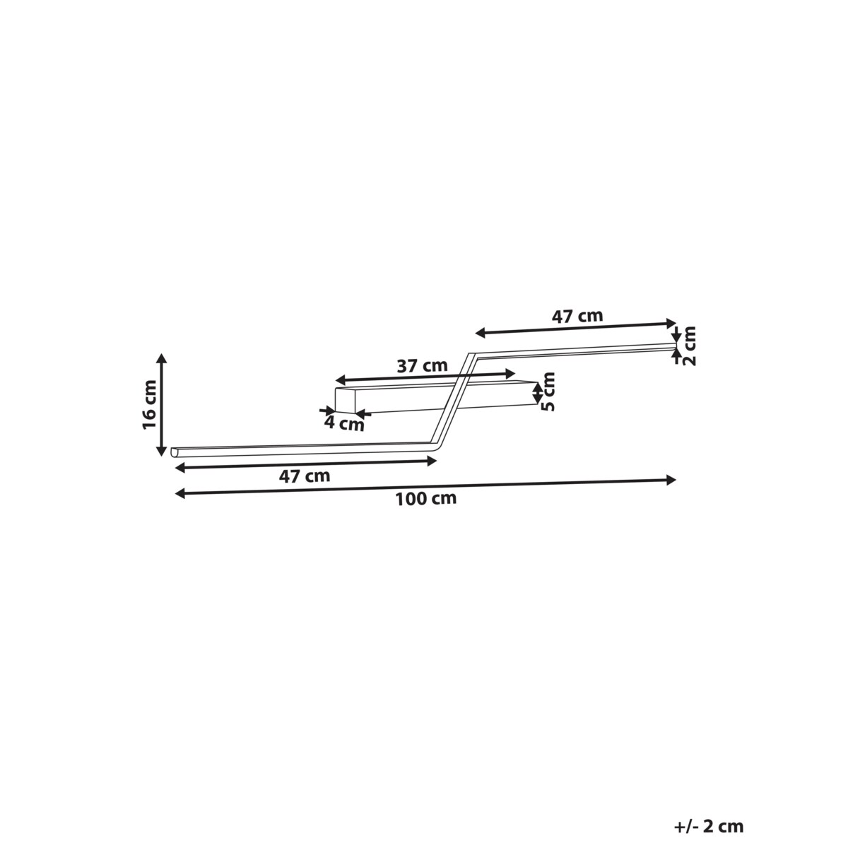 Kinkiet LED obrazowy/łazienkowy NOCEDA Metal Czarny