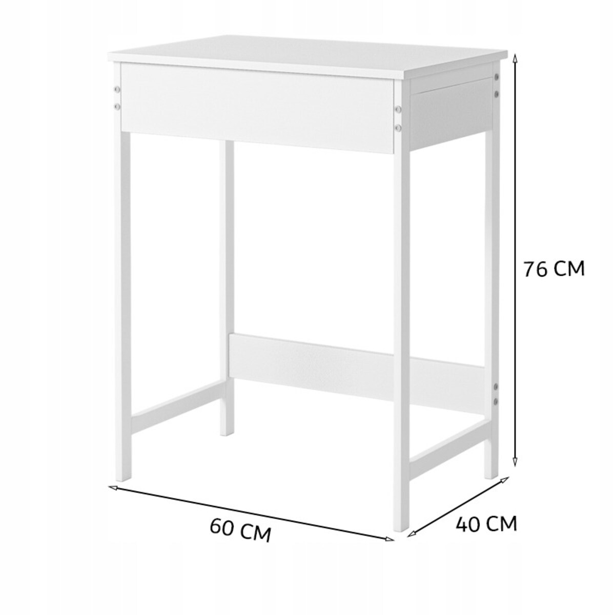 Biurko komputerowe stolik z 1 szuflada nowoczesne 60cm