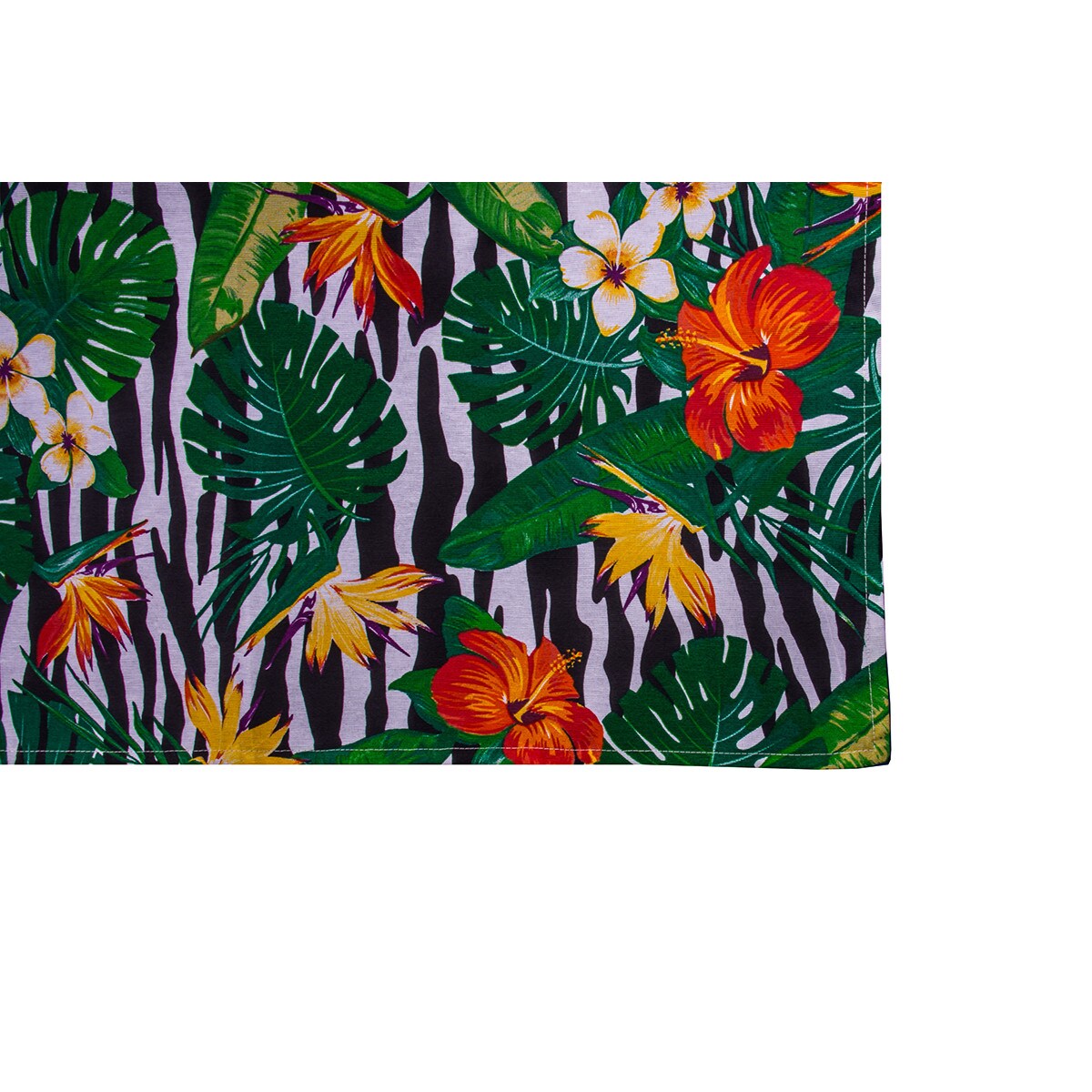 Konsimo MONTERI Serweta, zielony/biały/czarny/pomarańczowy