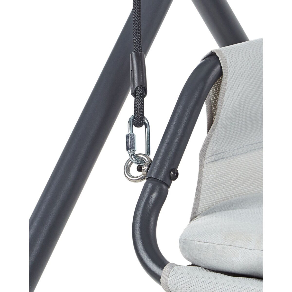 Huśtawka ogrodowa SOLAGNA Metal Jasnoszary