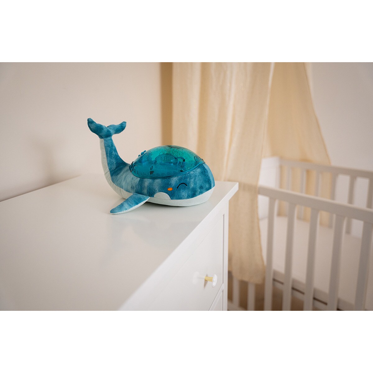 Projektor z pozytywką - Wieloryb niebieski ECO - Cloud b® Tranquil Whale™