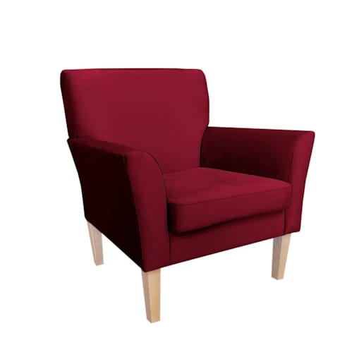 Fotel PIRO MG VELVET bordowy