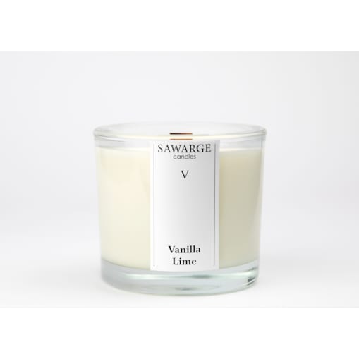 Świeca Zapachowa Sojowa No5/ Drewniany Knot/40h/Wanilia Limonka 200g