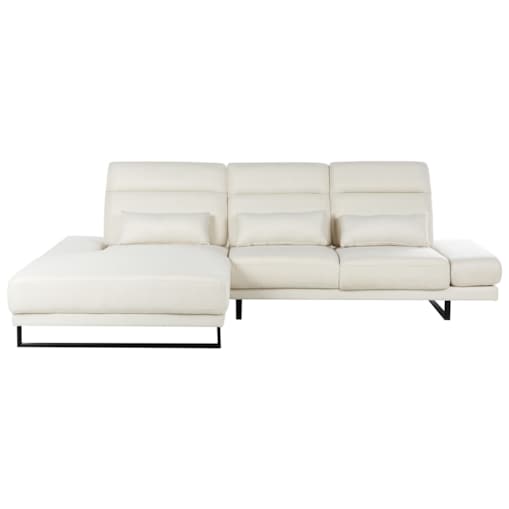 Narożnik IKAST Jasnobeżowy dla 4 osób Prawostronny