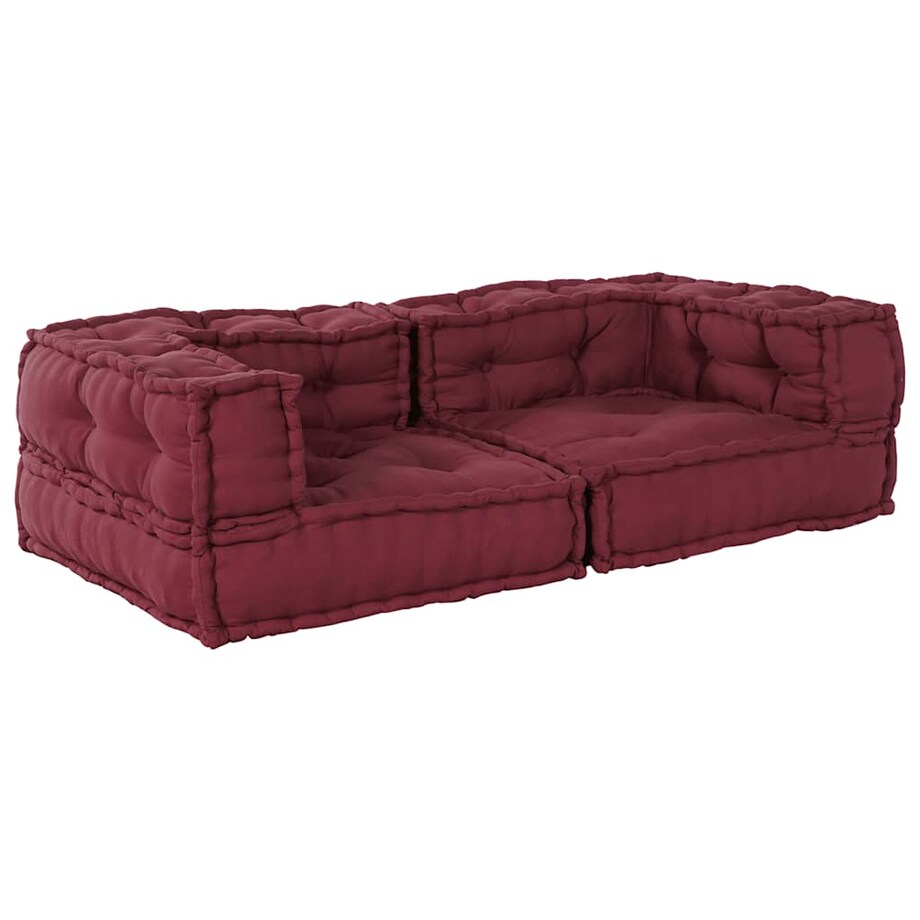vidaXL 2-osobowa sofa modułowa Bordowy 140x70x36 Tkanina