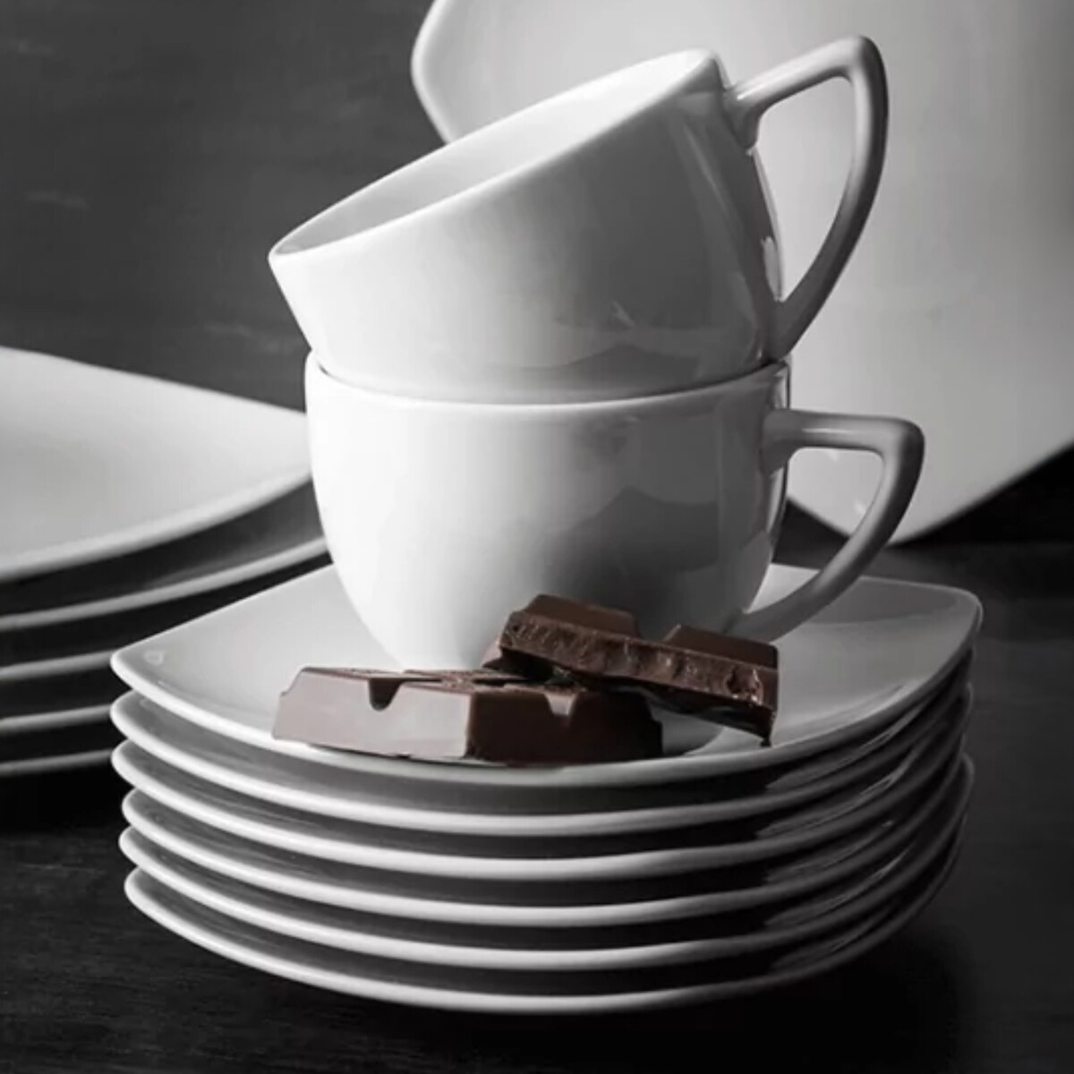 Konsimo CARLINA Zestaw kawowy, 6 os. (18 el)