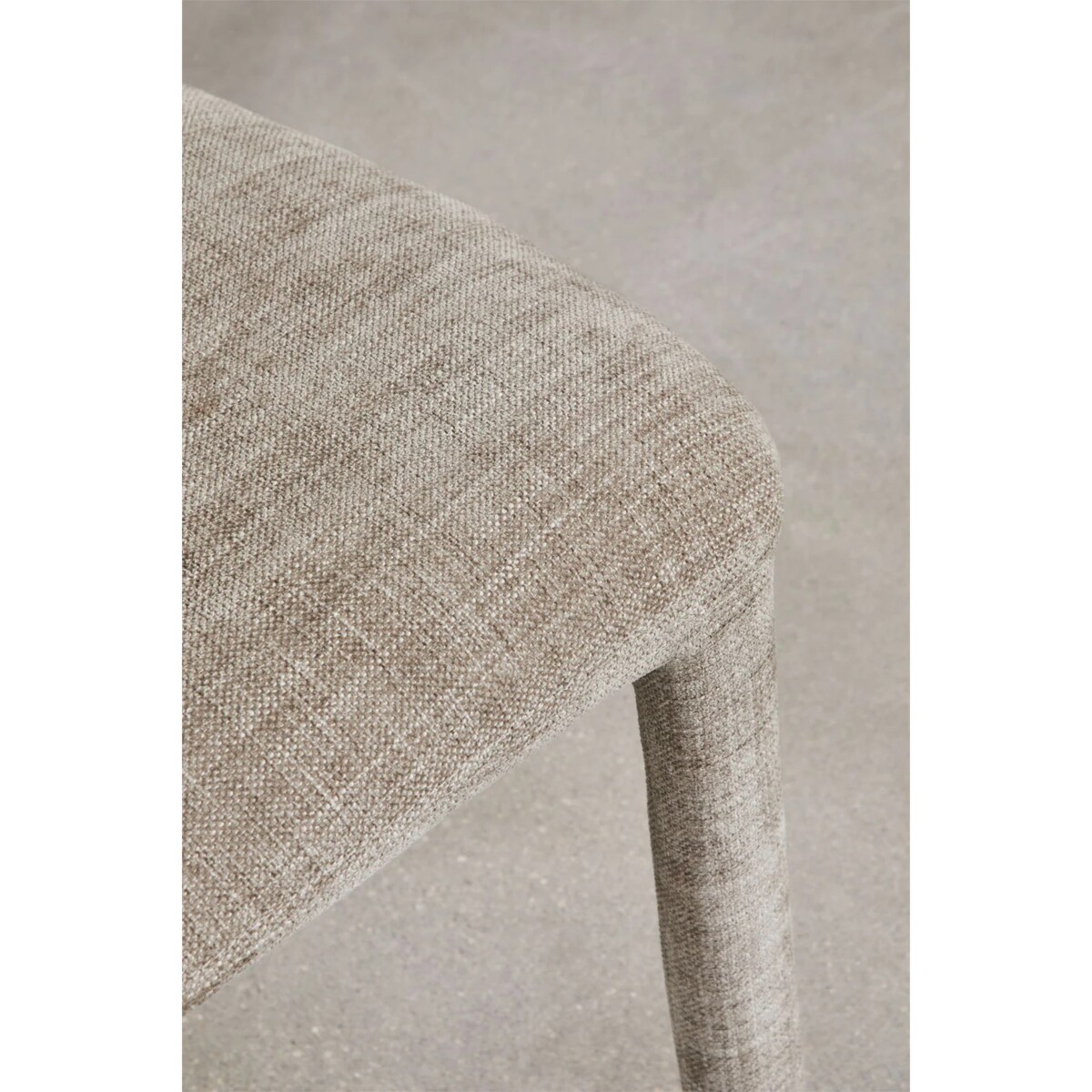 Krzesło do jadalni tapicerowane Brussels szaro-brązowe