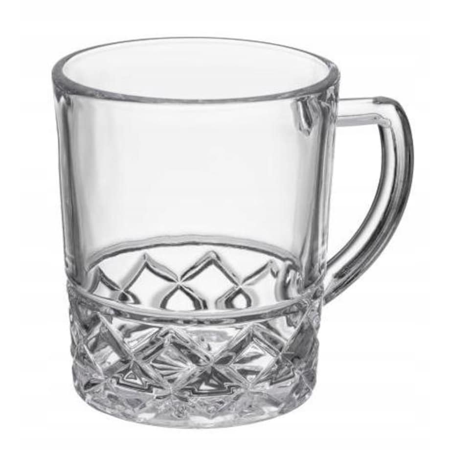 KOMPLET SZKLANEK 6x 240 ml NA KAWĘ herbatę cappuccino napoje soki prezenty