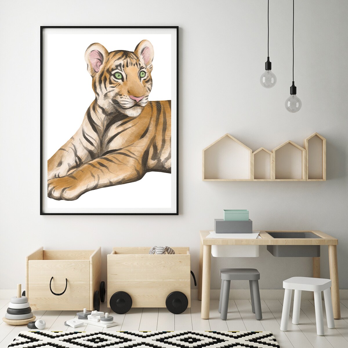 Plakat dla dzieci Tygrys 40x50