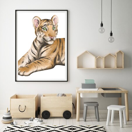 Plakat dla dzieci Tygrys 40x50