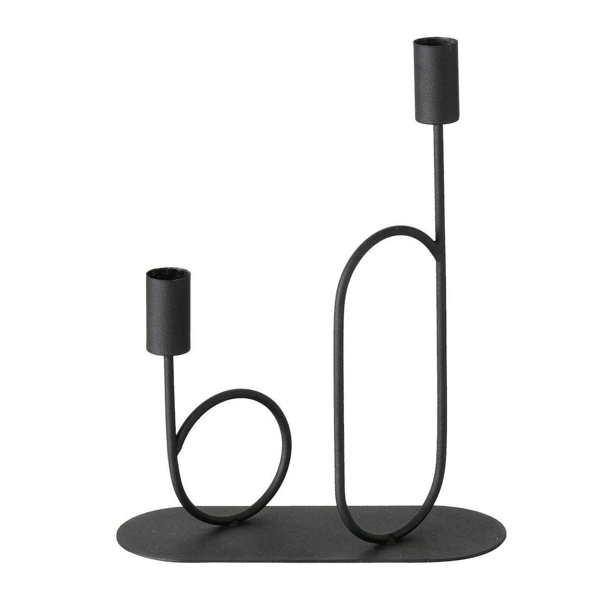 Świecznik czarny metalowy ORLANDO