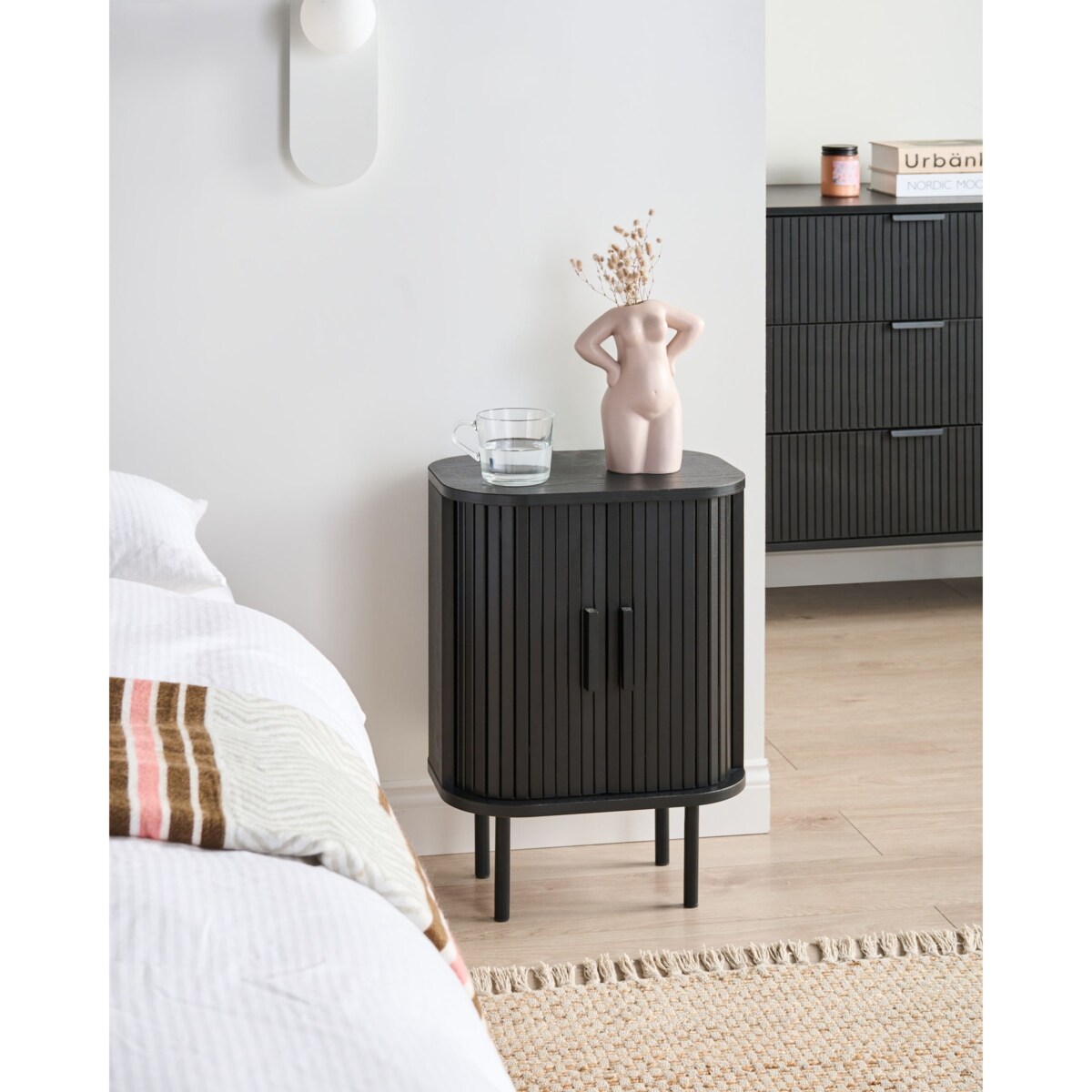 Szafka nocna BRADLEY Czarny