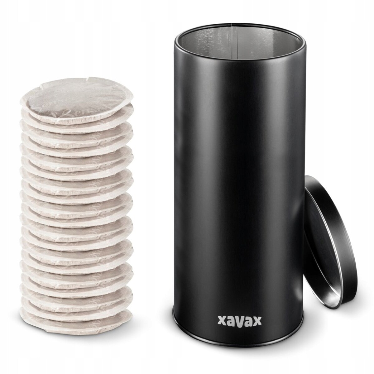 XAVAX Pojemnik na saszetki do kawy lub torebki do kawy czarny mat BARISTA