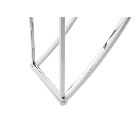 Regał metalowy 4 półki srebrny HOLLOW