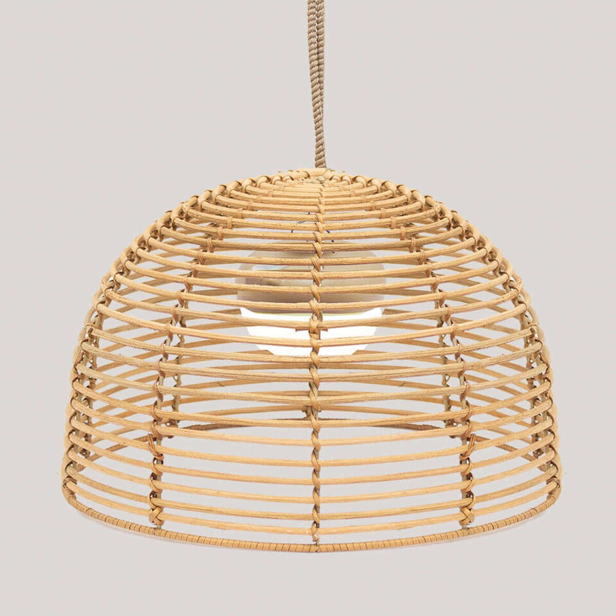 Ekologiczna lampa wisząca Bossa LUMBOHXNW King Home ogrodowa IP54 beżowa