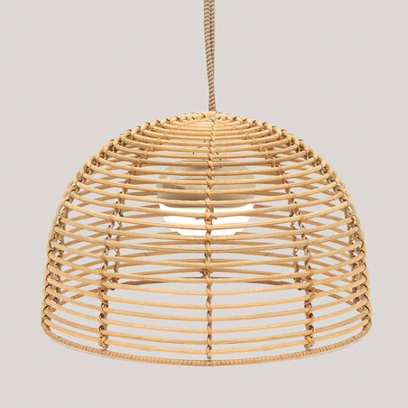 Ekologiczna lampa wisząca Bossa LUMBOHXNW King Home ogrodowa IP54 beżowa