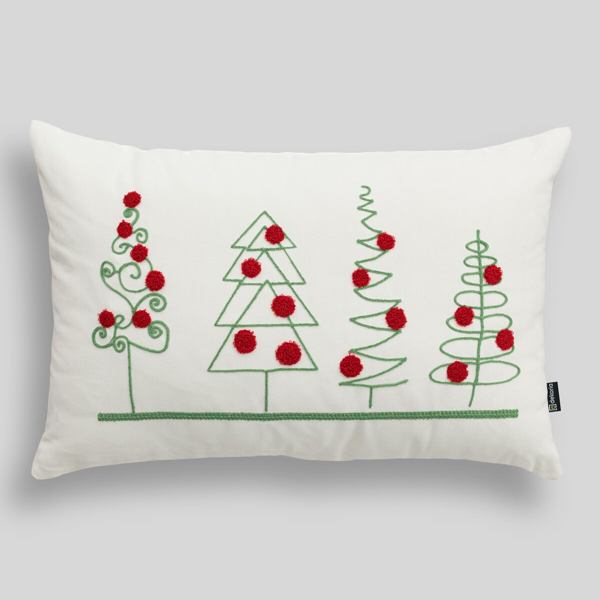 Poszewka na poduszkę Holiday Cheer 60x40 cm boże narodzenie, święta, świąteczne, biały-ecru-kremowy, 60x40 cm