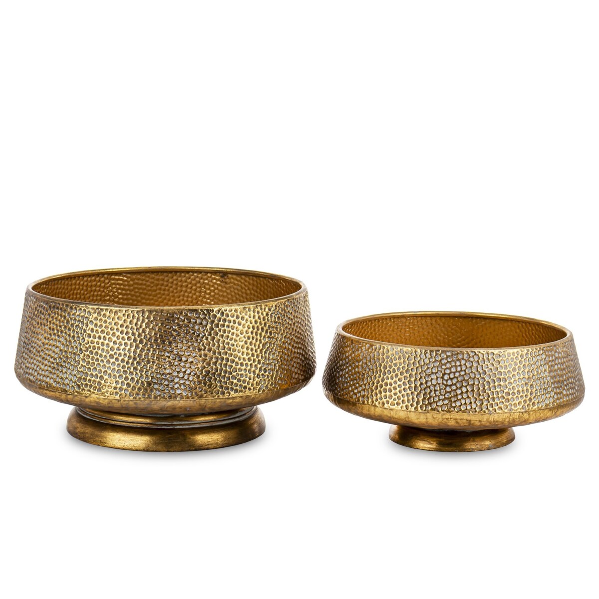 Osłonka metalowa 2 szt. 18x35 i 14x31 cm MERIDA-2 złota