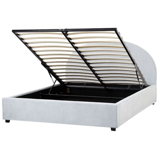 Łóżko z pojemnikiem VAUCLUSE 160 x 200 cm Błękitny