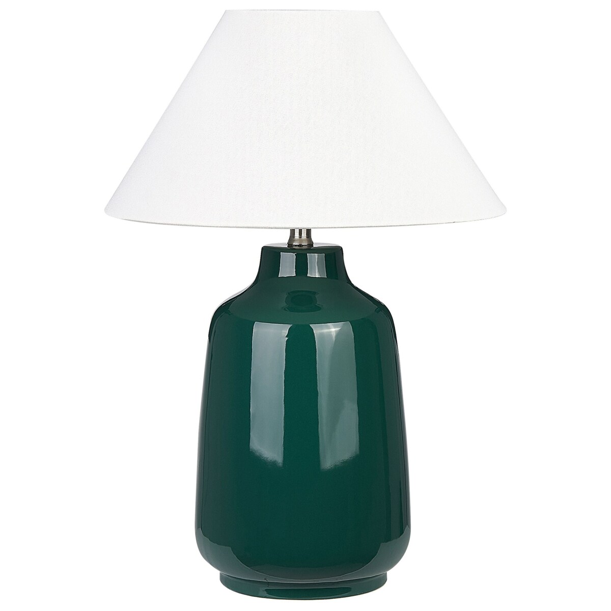 Lampa stołowa ceramiczna zielona CARETA