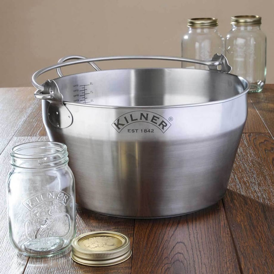 Stalowy garnek do dżemów i powideł, 8000 ml, Kilner