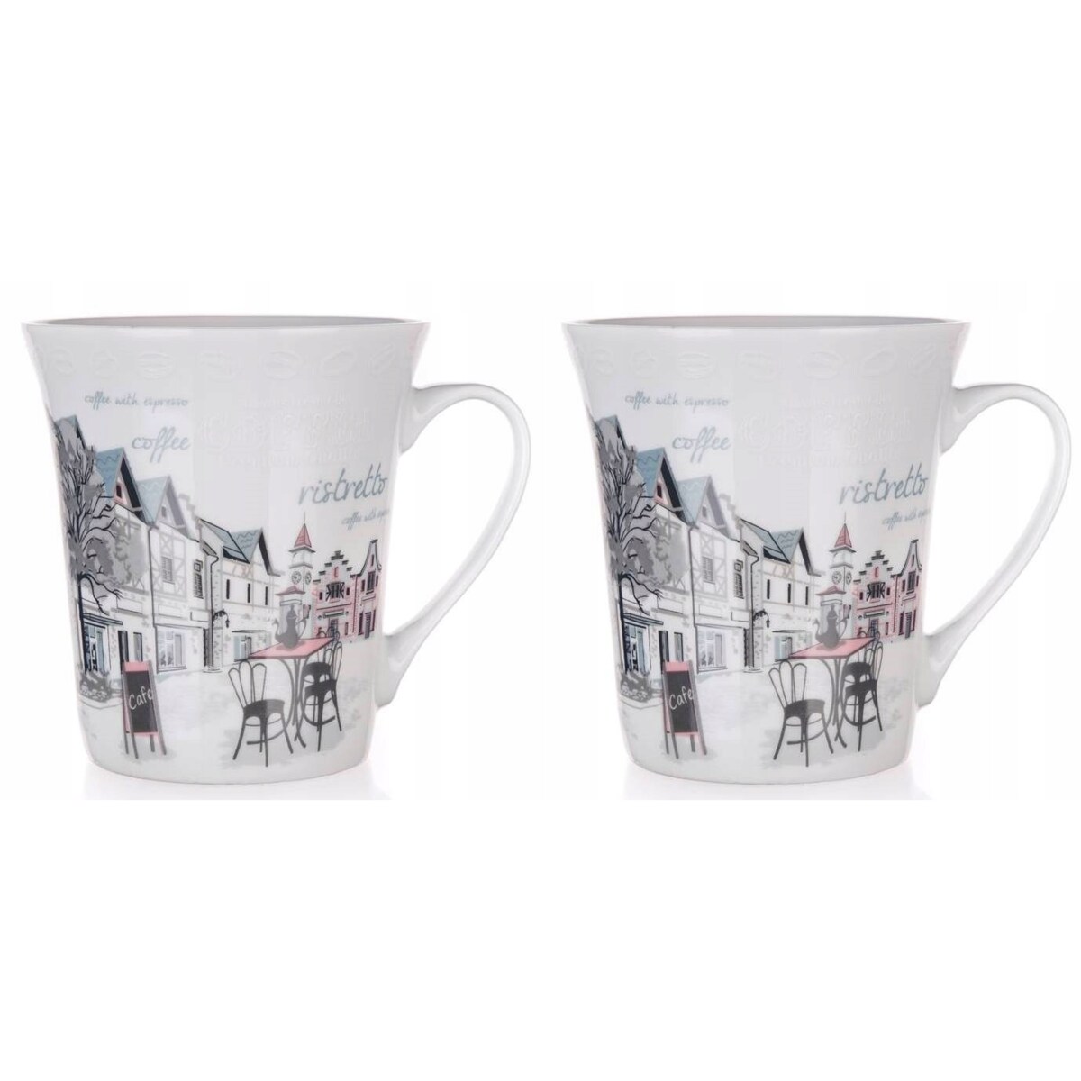 KUBEK NA KAWĘ latte 2szt 350 ml COFFEE herbatę napoje prezent upominek