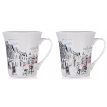 KUBEK NA KAWĘ latte 2szt 350 ml COFFEE herbatę napoje prezent upominek