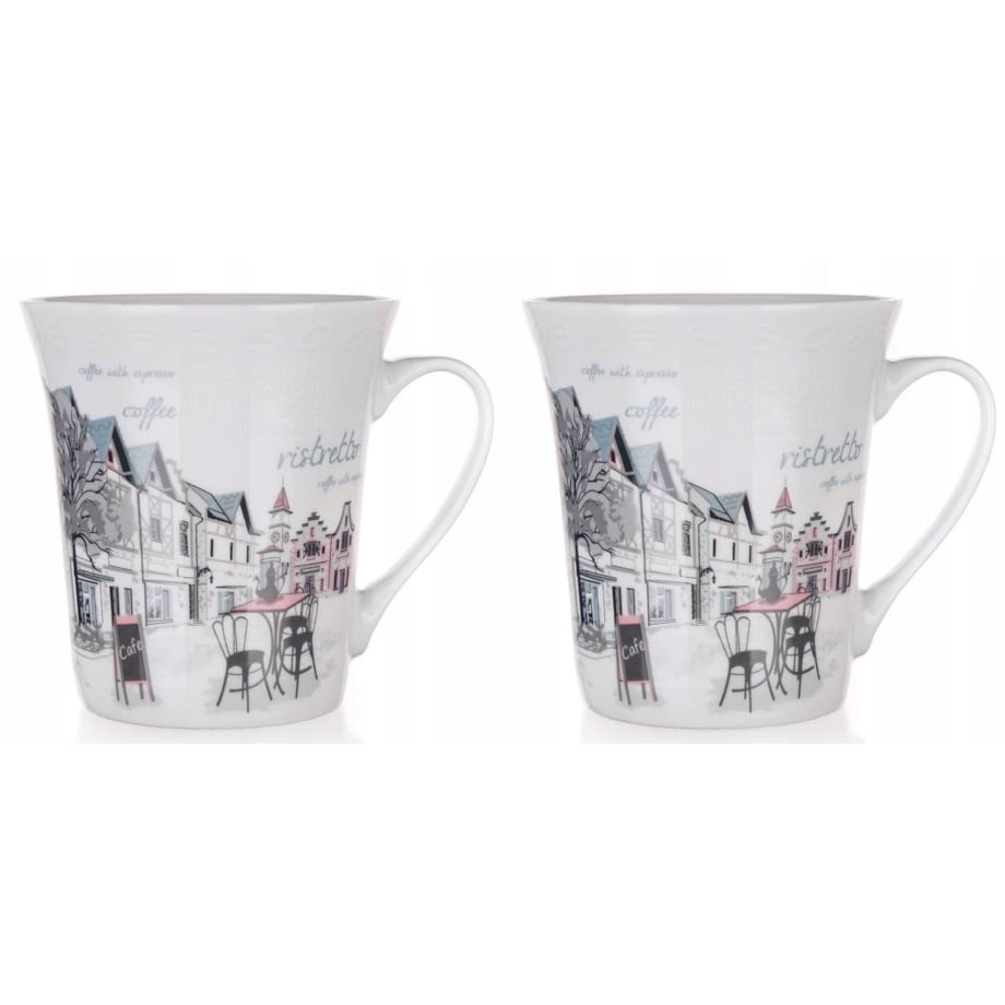 KUBEK NA KAWĘ latte 2szt 350 ml COFFEE herbatę napoje prezent upominek