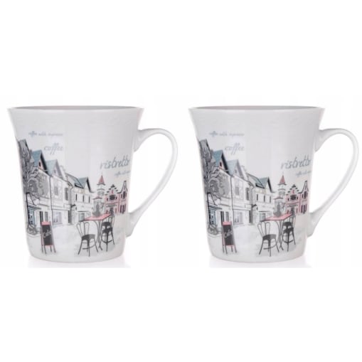 KUBEK NA KAWĘ latte 2szt 350 ml COFFEE herbatę napoje prezent upominek