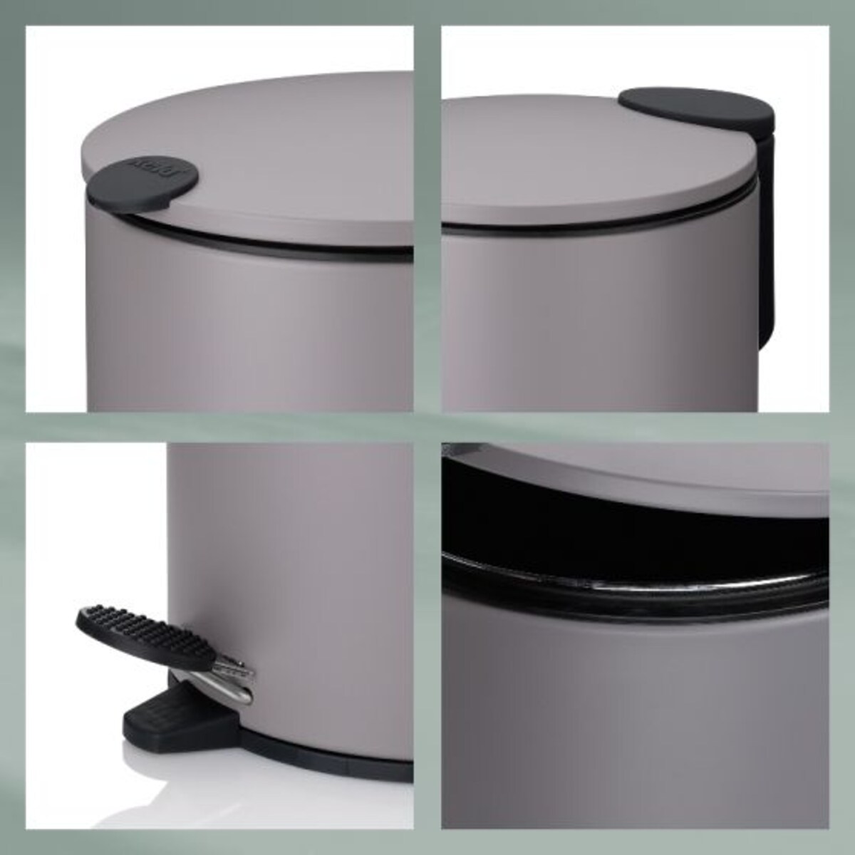 Kosz na śmieci 12 l (szary) Mats Kela