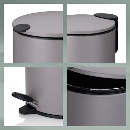 Kosz na śmieci 12 l (szary) Mats Kela