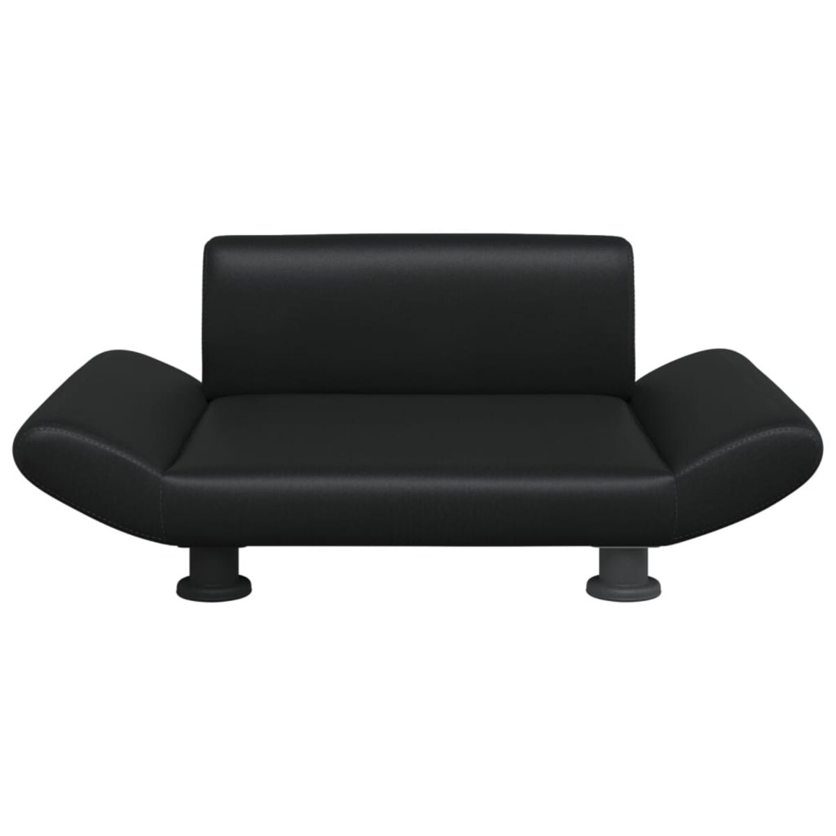 vidaXL Legowisko dla psa, czarne, 70x45x28 cm, sztuczna skóra