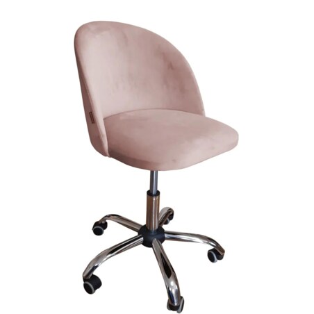 Fotel CLAUDINE VELVET różowy