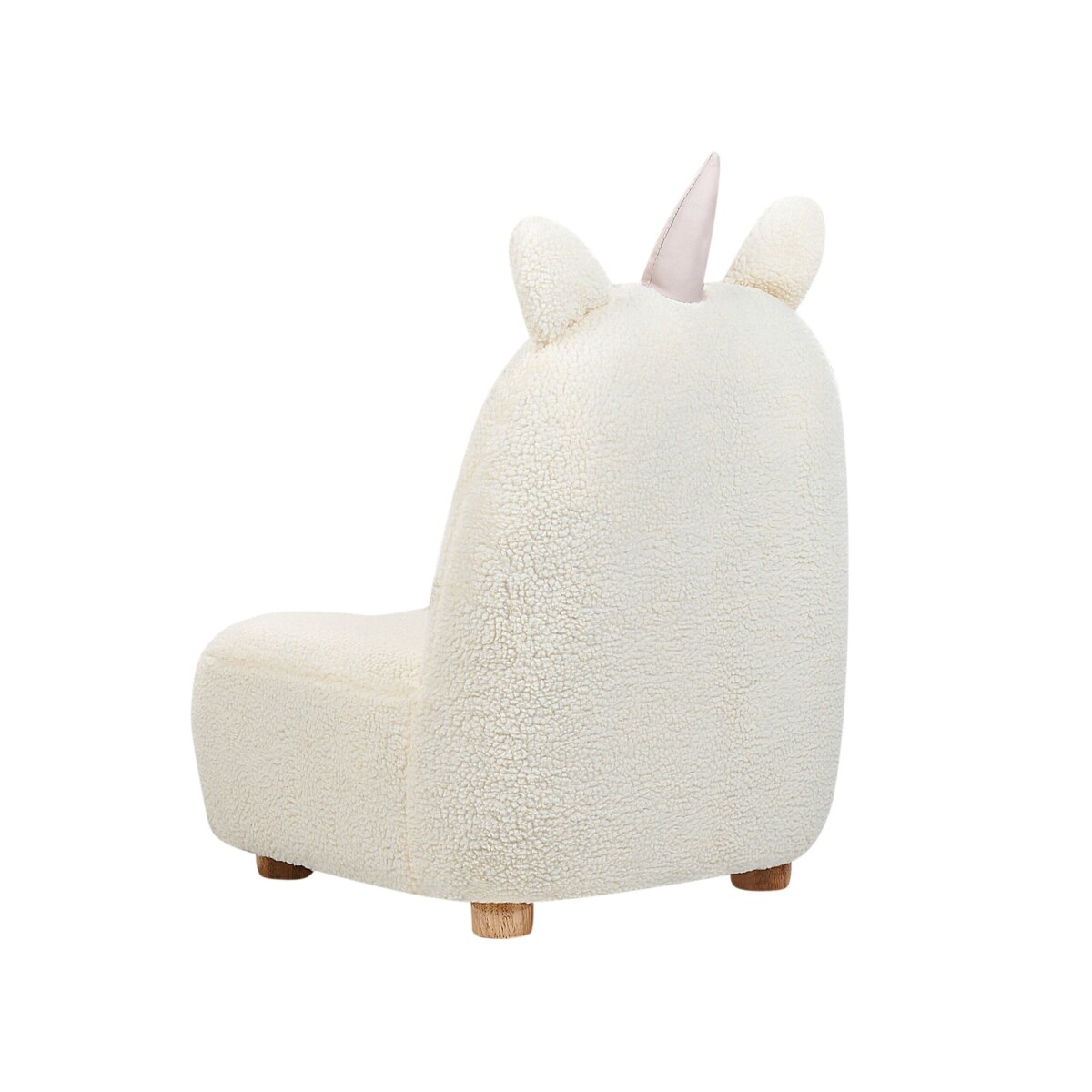 Fotel dziecięcy jednorożec teddy biały LULEA