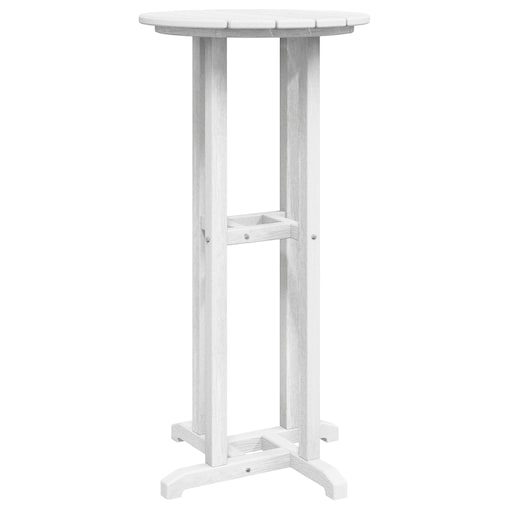 vidaXL Stół Barowy Biały 55x55x107 cm HDPE