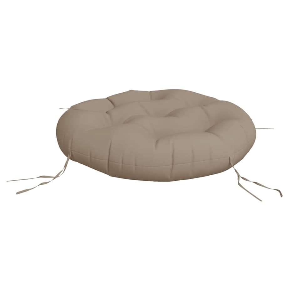 vidaXL Okrągła poduszka, kolor taupe, Ø 60 x11 cm, tkanina Oxford