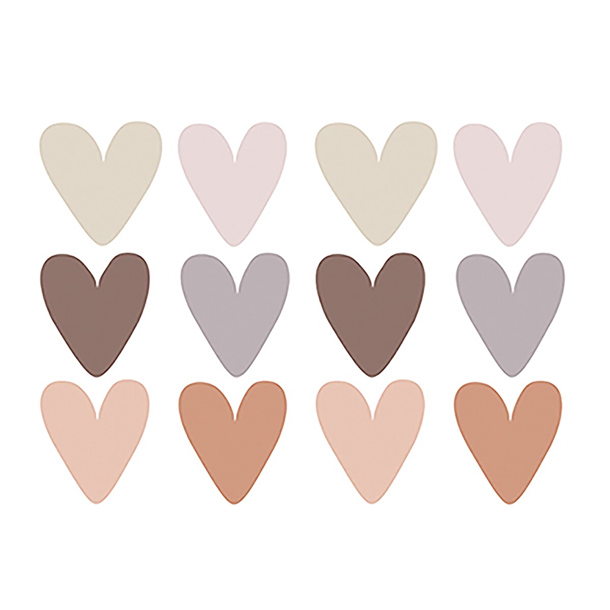 naklejki na ścianę do pokoju dziecka, sipo, serca boho