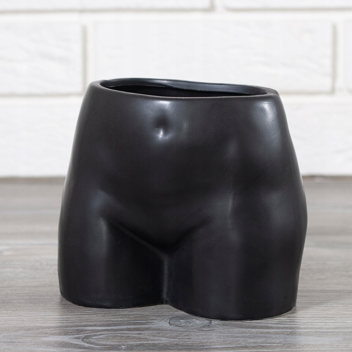 WAZON FEMINE czarny ceramiczny wys. 13cm