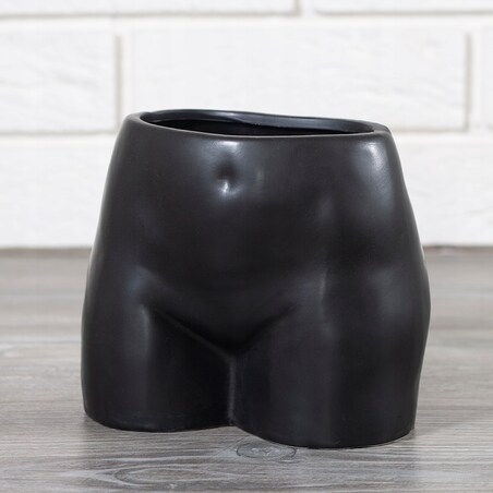 WAZON FEMINE czarny ceramiczny wys. 13cm