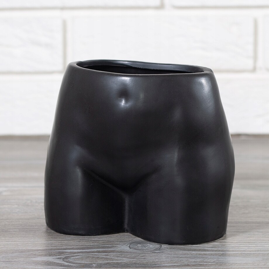 WAZON FEMINE czarny ceramiczny wys. 13cm