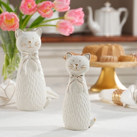 VILLA ITALIA Figurka kotka porcelanowa 17 cm STEFANIA