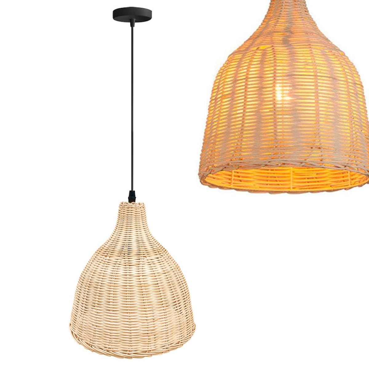 Lampa wisząca pleciona Boho Natural APP1645-1CP