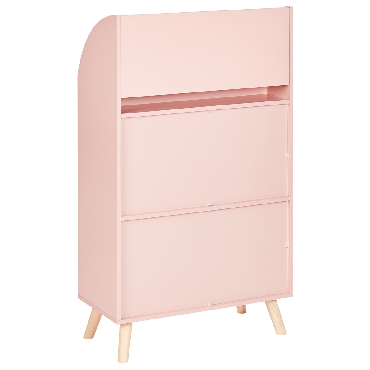 Regał na książki 3 półki LILOET 102 cm Pastelowy róż