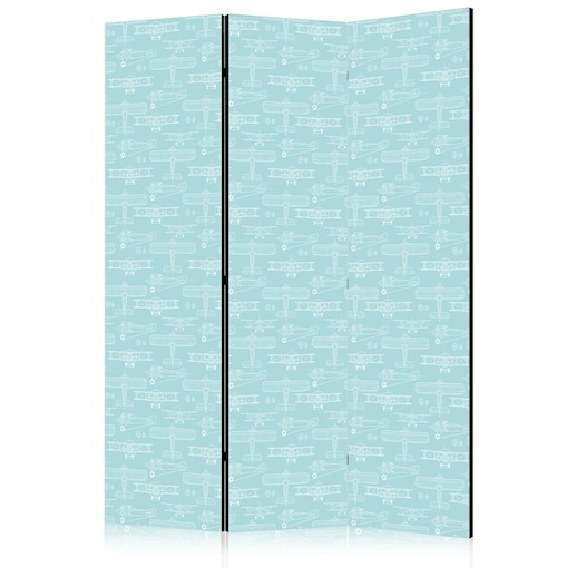 Parawan dwustronny Dla dzieci 135x172 cm 3-częściowy beżowy