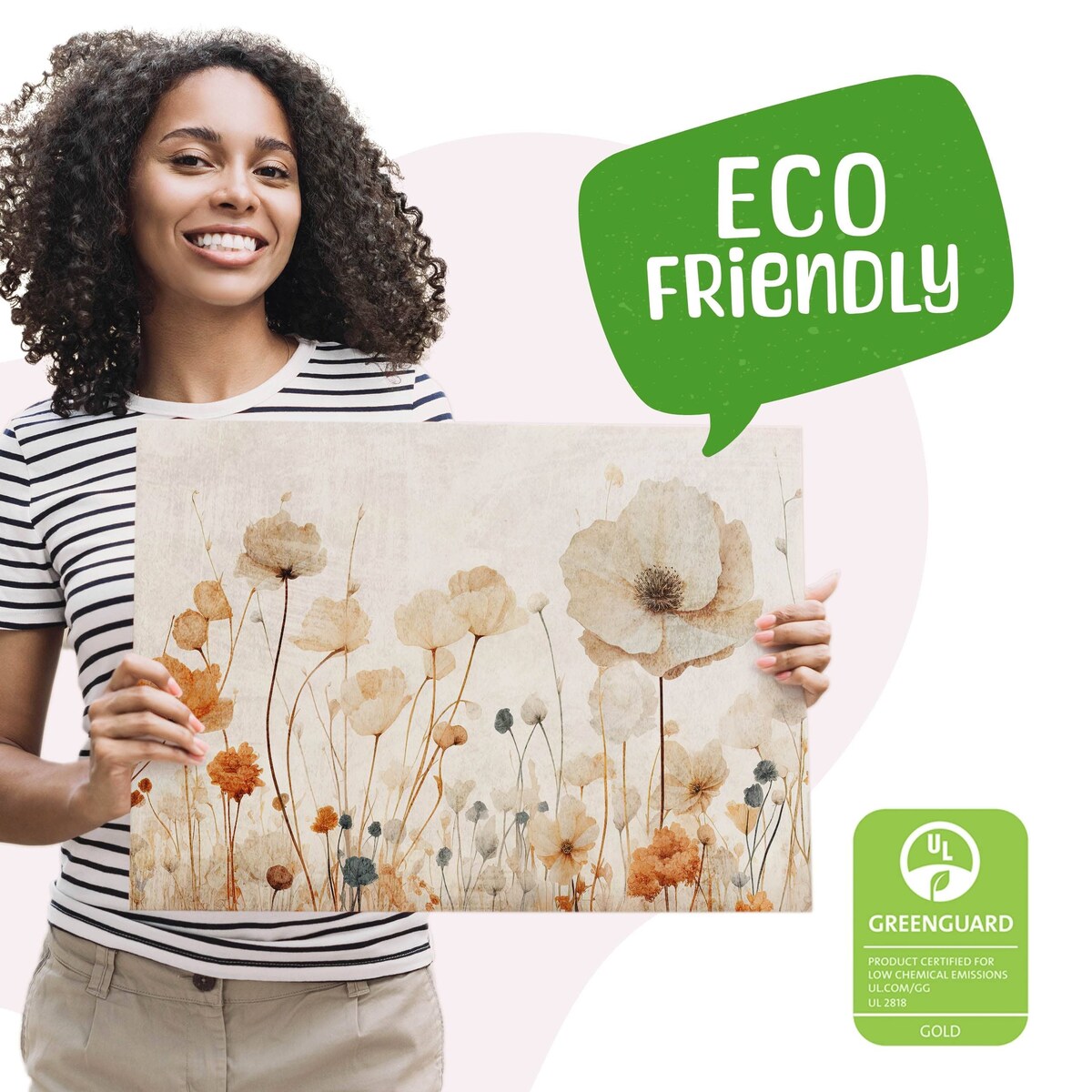 Obraz Na Płótnie Do Salonu Polne Kwiaty Rośliny Natura Abstrakcja 120x80cm