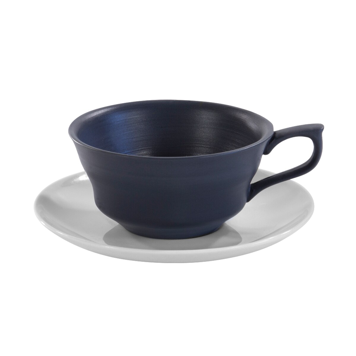 Filiżanka Toczona 250 ml ze spodkiem czarna CD27