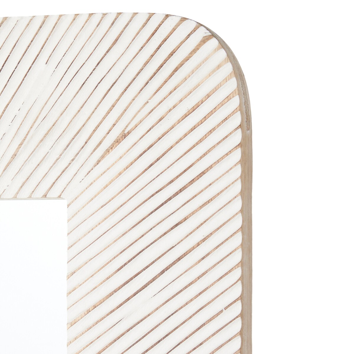 Lustro ścienne w drewnianej ramie mango LINES&CURVES, 60 x 90 cm