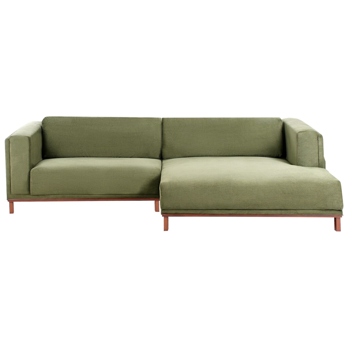 Narożnik VENG Sztruks Zielony dla 4 osób